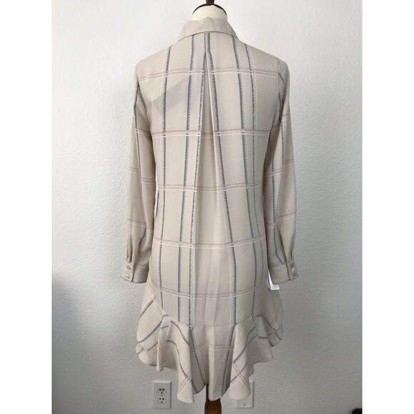 BCBGMaxAzria Peggy Pullover Asymmetric Plaid Mini Dress - Picture 8 of 12